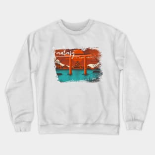 Japanese sunset in pacific ocean Crewneck Sweatshirt